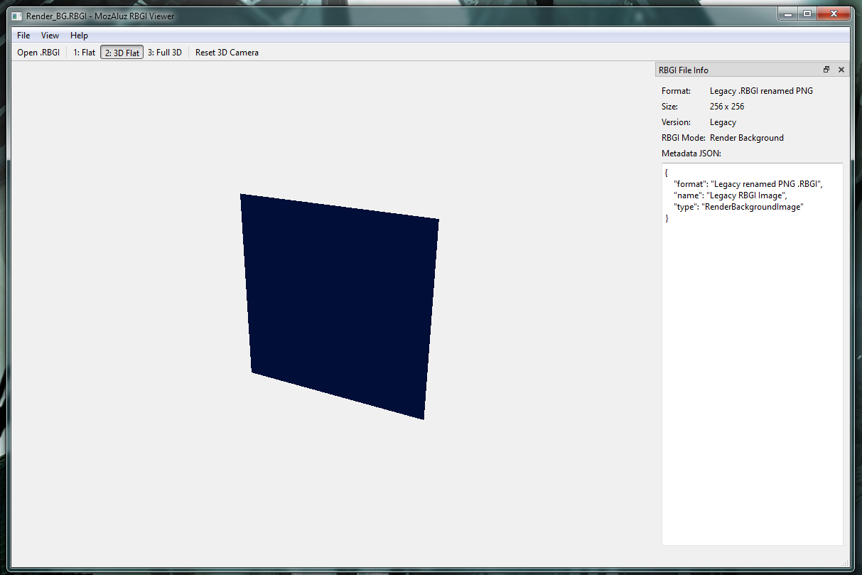 MozAluz RBGI Viewer 3D Flat mode screenshot