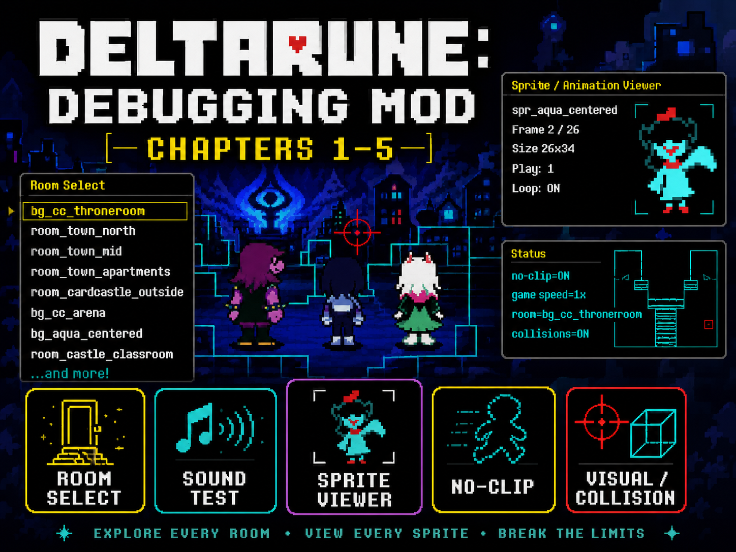 DELTARUNE Debugging Mod promotional image