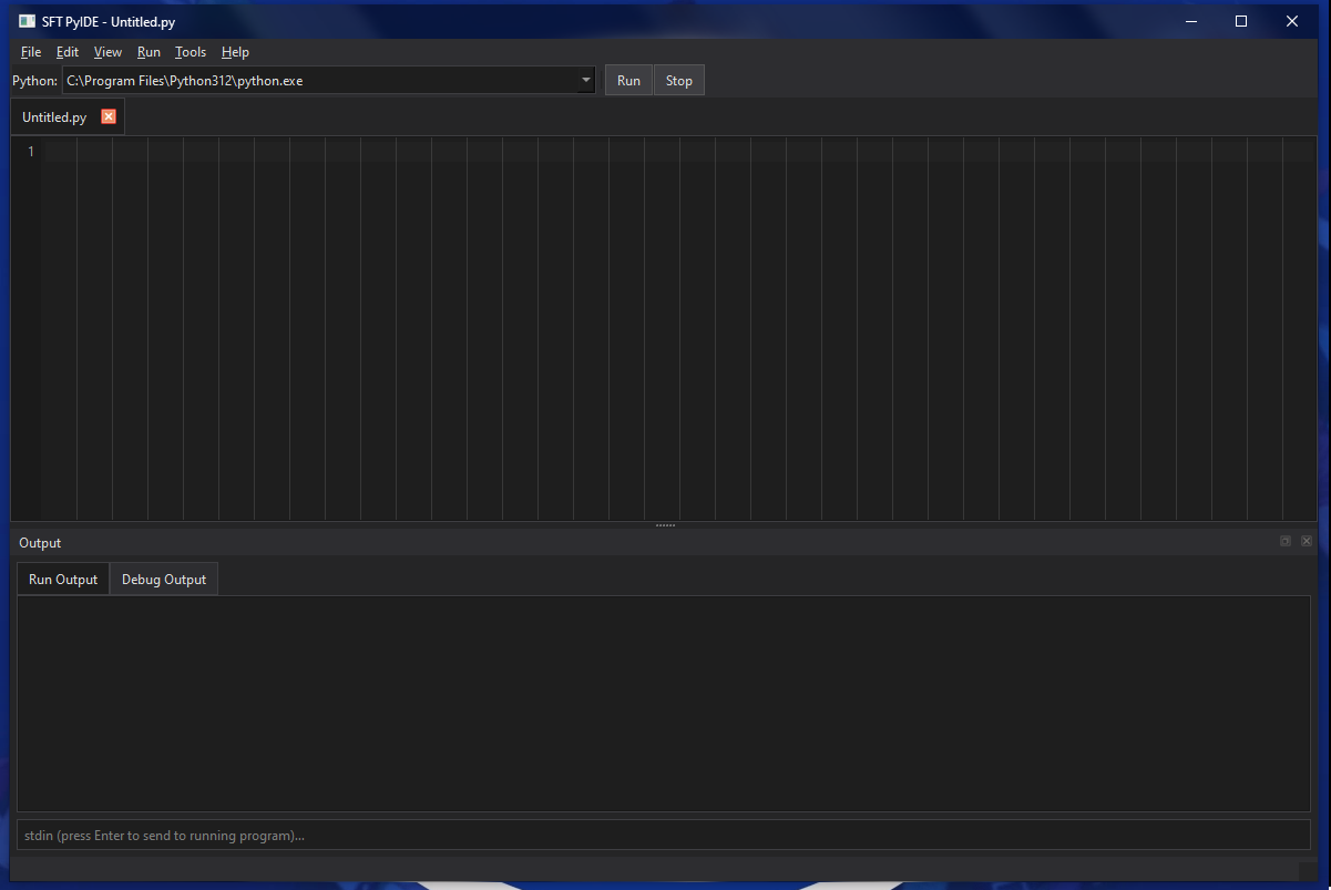pyIDE legacy main window screenshot